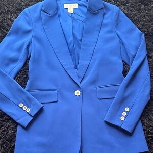 Rachel Zoe Cobalt Blue Single-Button Blazer